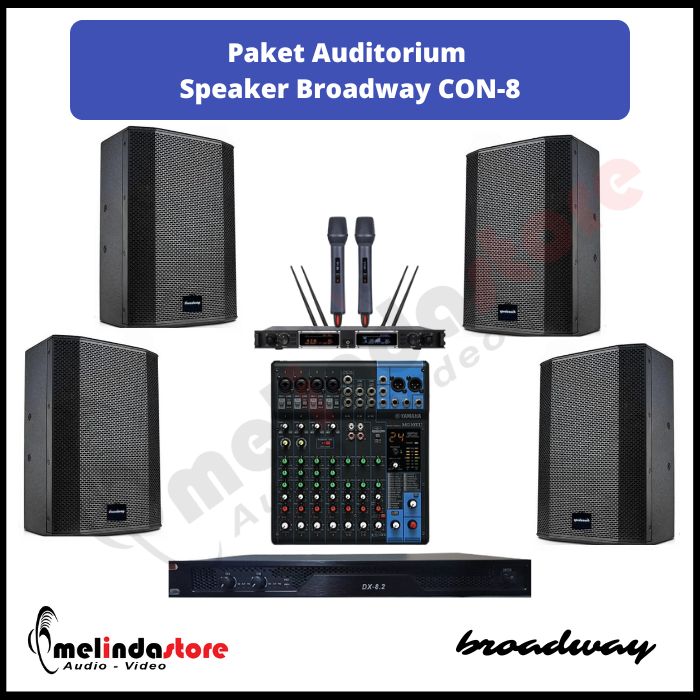 Paket Auditorium Speaker Broadway CON-8 | 4 Speaker
